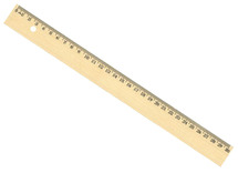 Latten - meetlat - 30 cm - hout - per stuk