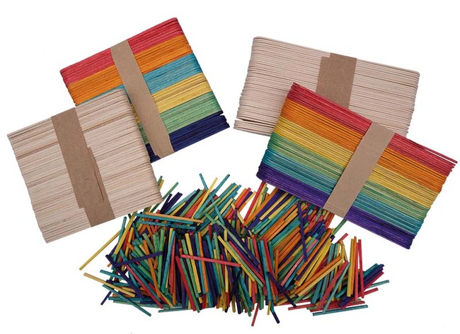 Knutsellatjes - gekleurd - regenboog - voordeelpakket - decoratie - set van 1200 assorti