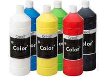 Verf - plakkaatverf - Creall - 6 x 500 ml - set van 6 assorti