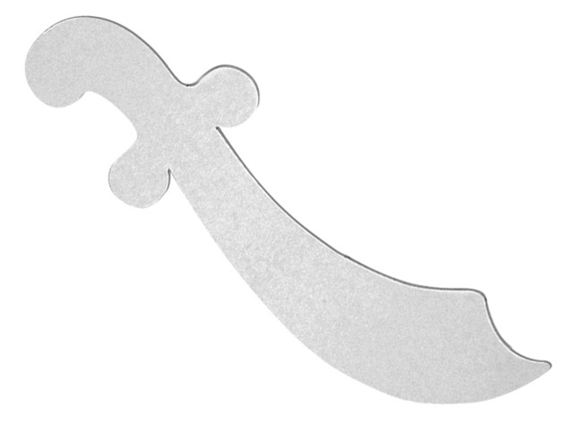 Figuren - karton - sabel - piraat - set van 6