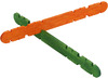 Decoratie - constructiehoutjes - gekleurd - knutsellatjes - set van 1000 assorti