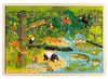 Puzzel - themapuzzel - dieren van de wereld - hout - set van 4 assorti