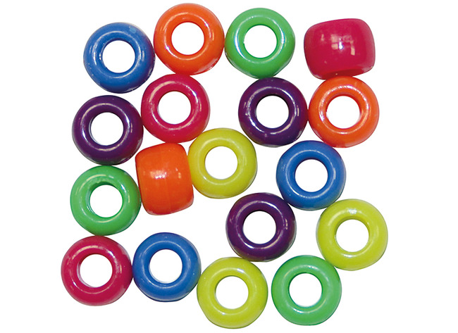 Kralen - Kongo Beads - neon - set van 1000 assorti