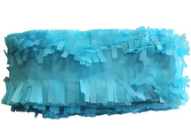 Knutselpapier - froezelpapier - 6 cm x 5 m - lichtblauw - per stuk