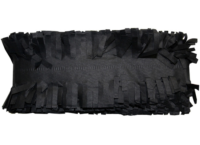 Knutselpapier - froezelpapier - 6 cm x 5 m - zwart - per stuk