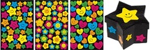 Sticker - neon - vrolijke gezichtjes - assortiment van 258
