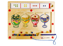 Denkspel - Gogo Toys - doolhof - evenveel - getallen - magnetisch - fijne motoriek - per spel