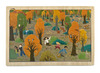 Puzzel - natuur - bergen, kust, platteland en bos - hout - set van 4 assorti