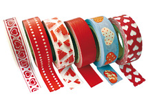 Kleefband - papiertape - decoratief - 15 mm x 10 m - liefde - set van 6 assorti