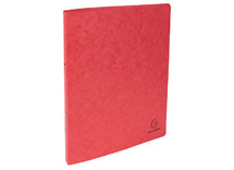 Mappen - ringmap - Exacompta - A4 - 20 mm - 2-rings - opaak - karton - rood - per stuk