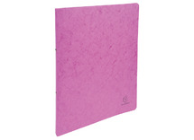 Mappen - ringmap - Exacompta - A4 - 20 mm - 2-rings - opaak - karton - roze - per stuk