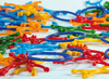 Bouwset - vormen - acrobaten - mannetjes - set van 50 assorti