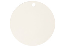 Plaat - terracotta - 15 cm diameter - blanco - per stuk