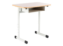 LEERLINGENTAFEL - TAU - ENKEL - VERSTELBAAR - MET BOEKENVAK - GEKLEURD