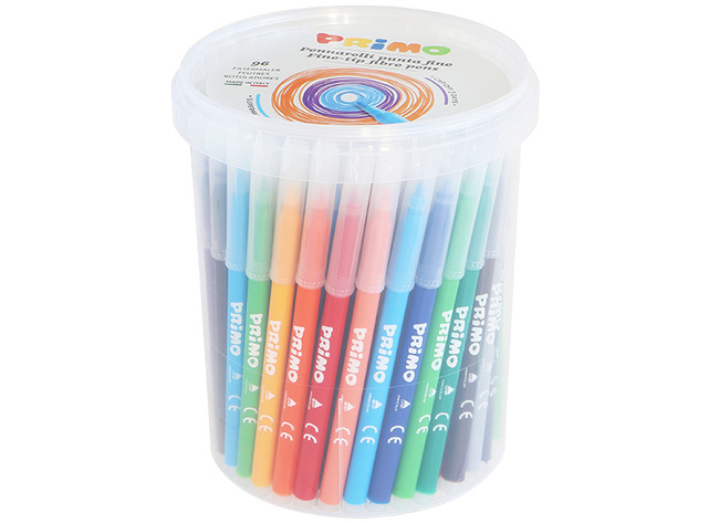 MARQUEURS FINS PRIMO - POT DE 96 ASSORTIS