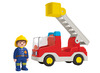Speelsets - PLAYMOBIL Junior 71683 Brandweerwagen met ladder - brandweer - set van 2