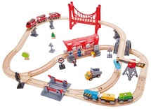Voertuigen - treinsporen - Hape - spoorweg - station - trein - magnetisch - per set