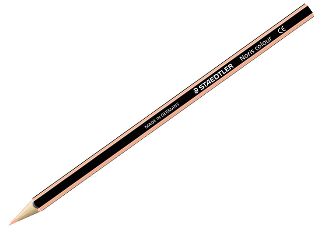 Potloden - kleurpotloden - Staedtler Noris Colour - zeshoekig - doos - perzik - set van 12