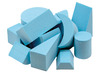 Stempels - foam - geometrische vormen - set van 12 assorti
