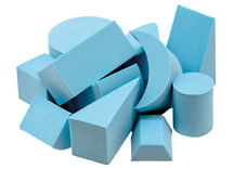 Stempels - foam - geometrische vormen - set van 12 assorti
