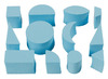 Stempels - foam - geometrische vormen - set van 12 assorti