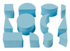 Stempels - geometrische vormen - Foam - set van 12 assorti