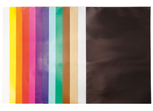 Knutselpapier - glanspapier - ongegomd - 32 x 48 cm - verschillende kleuren - set van 100