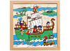 Themapuzzel - Rolf - ridders - piraten - 30 stukjes per puzzel - hout - set van 2 assorti
