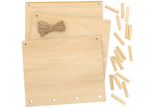 Knutselpakket - sleutelhouder - hout - set van 3