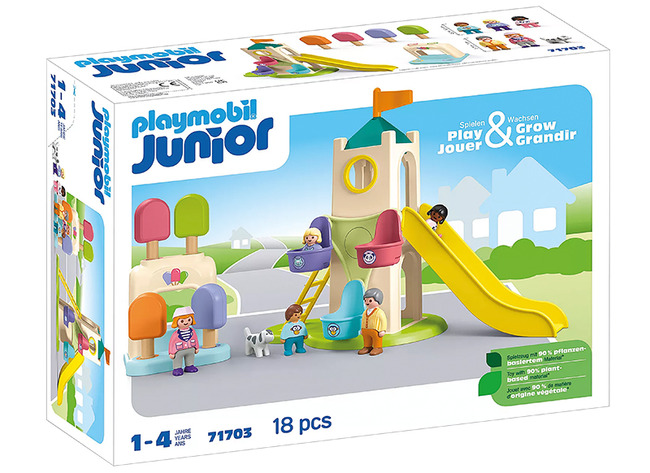 Speelsets - PLAYMOBIL Junior 71703 Avonturentoren met ijscobooth - set van 18