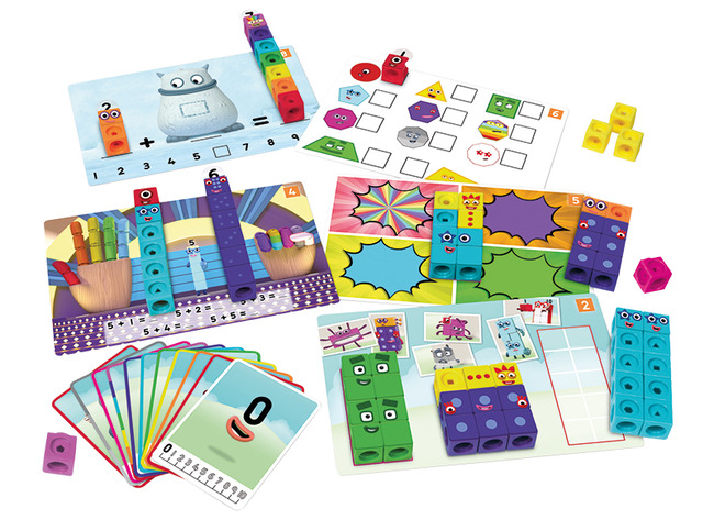 Rekenspel - Learning Resources - Mathlink Cubes - rekenblokken - activiteitenset 1-10 - per spel