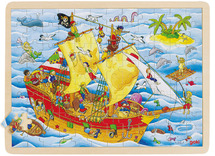 Puzzel - meervoudig - piratenschip - 96 st