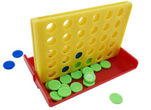 Cadeautje - spel - 4 op een rij - set van 6 assorti