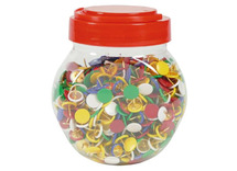 Duimspijkers - 9 mm - gekleurd - set van 1000