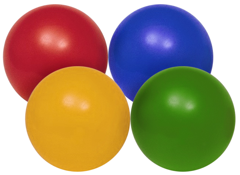 Menagerry Deter druk Bal - plastic ballen - set van 4 assorti - Baert