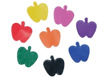 Plakfiguren - ongegomd - verschillende kleuren - klein - set assorti