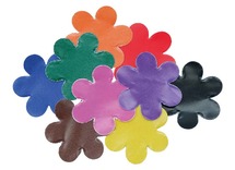 Plakfiguren - ongegomd - bloem - set assorti