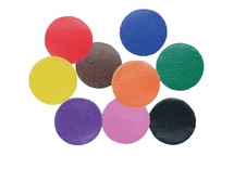 Plakfiguren - ongegomd - rond - 25 mm - set assorti