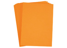 Vellen - foam - A4 - 2 mmm - oranje - set van 10