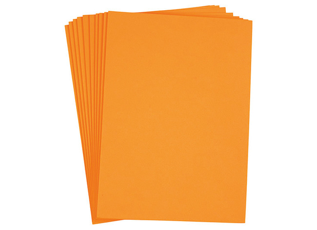 Vellen - foam - A4 - 2 mmm - oranje - set van 10