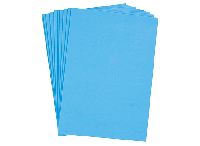 Vellen - foam - A4 - 2 mmm - blauw - set van 10