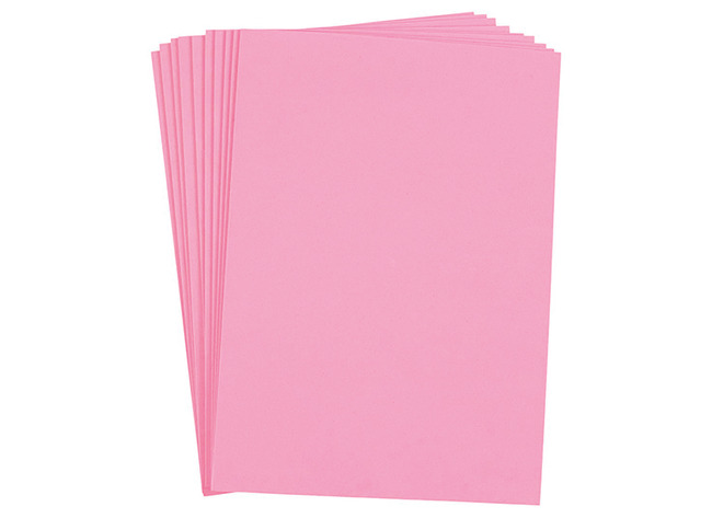 Vellen - foam - A4 - 2 mmm - rose - set van 10