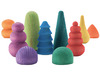 Open-ended - Ocamora - vormen - regenboog - hout - set van 10 assorti
