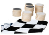 Damspel - BS Toys Giant Draughts - 85 x 85 cm - per spel