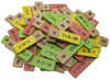 Spel - rekenspel - domino - maaltafels - vermenigvuldigen - hout - per stuk
