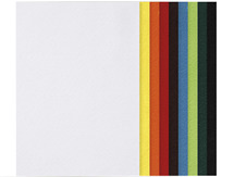 Vilt - vellen - a4 - set van 10 - per kleur