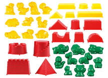 Mallen - modelleerzand - set van 36 assorti
