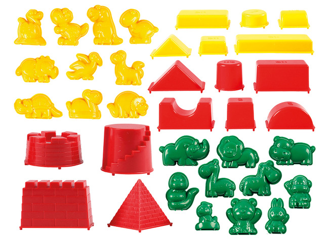 Mallen - modelleerzand - set van 36 assorti