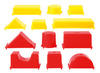 Mallen - modelleerzand - set van 36 assorti