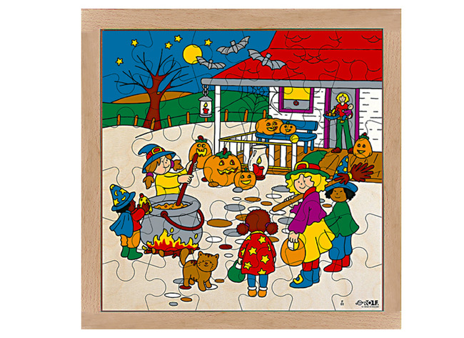 Puzzle - puzzle thématique - Rolf Connect - vacances - Halloween - 36 pièces - avec application - réalité augmentée - par pièce